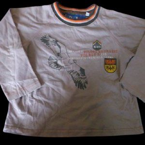 Rodin Beige Shirt w Eagle Boys 5-6